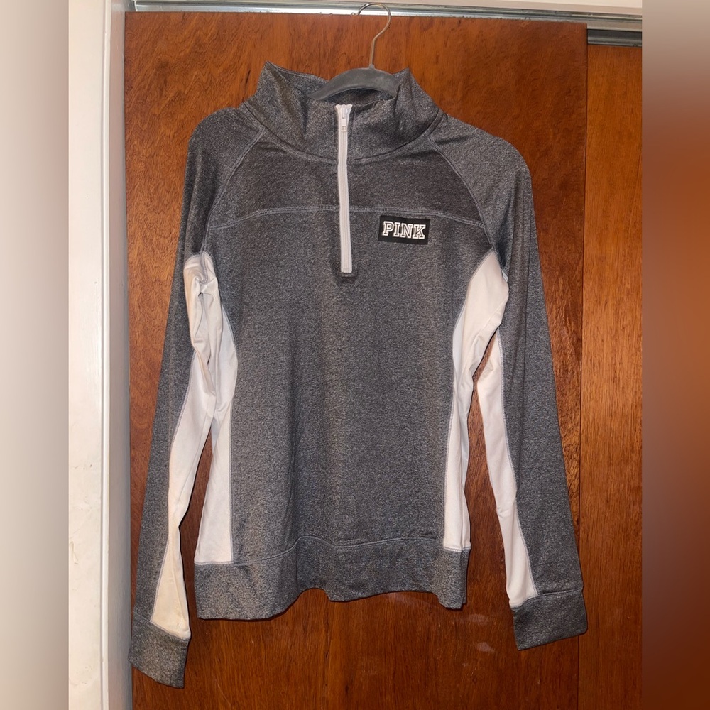 Victoria’s Secret PINK Ultimate Grey Quarter Zip